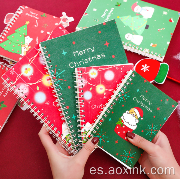 Cuaderno de Navidad A5 Simple Encantador Cuaderno Estudiante